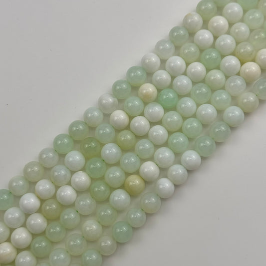 Green Opal Polished Round Beads image 0