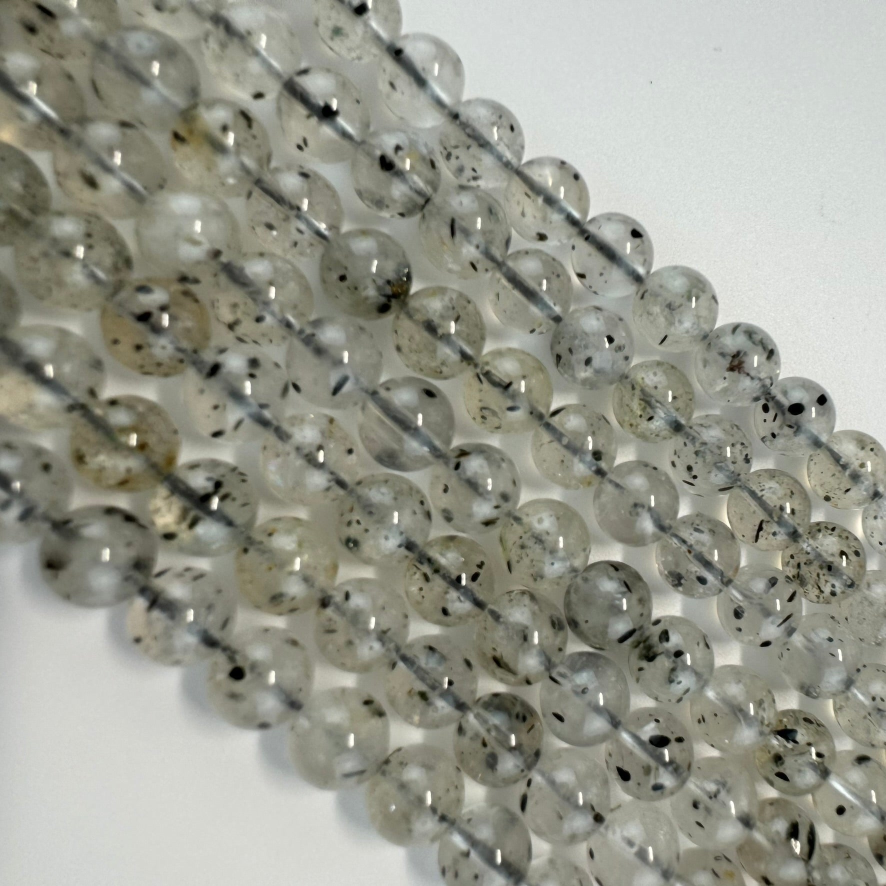 Space Mica Quartz Polished  Round Beads image 3