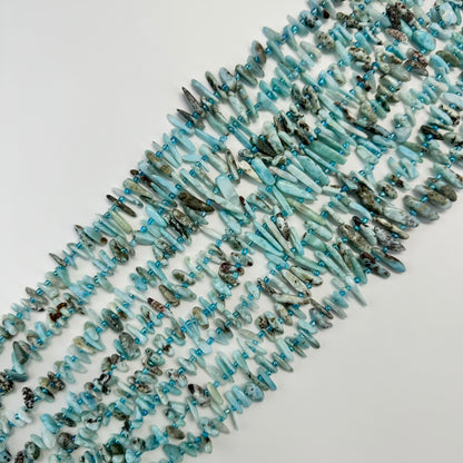 Larimar Blade Polished Beads image 0