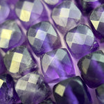 Amethyst Faceted Square Beads image 7