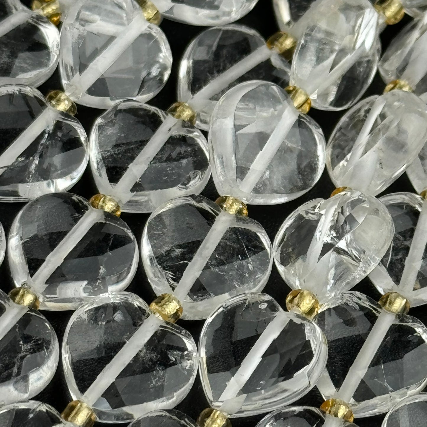Clear Quartz Faceted Heart 12ÃƒÆ’Ã†â€™Ãƒâ€ Ã¢â‚¬â„¢ÃƒÆ’Ã‚Â¢ÃƒÂ¢Ã¢â‚¬Å¡Ã‚Â¬ÃƒÂ¢Ã¢â€šÂ¬Ã‚Â12 mm Beads image 2
