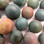 Bloodstone Frosted Round Beads image 3