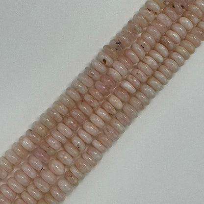 Morganite Rondelle Polished Beads image 4
