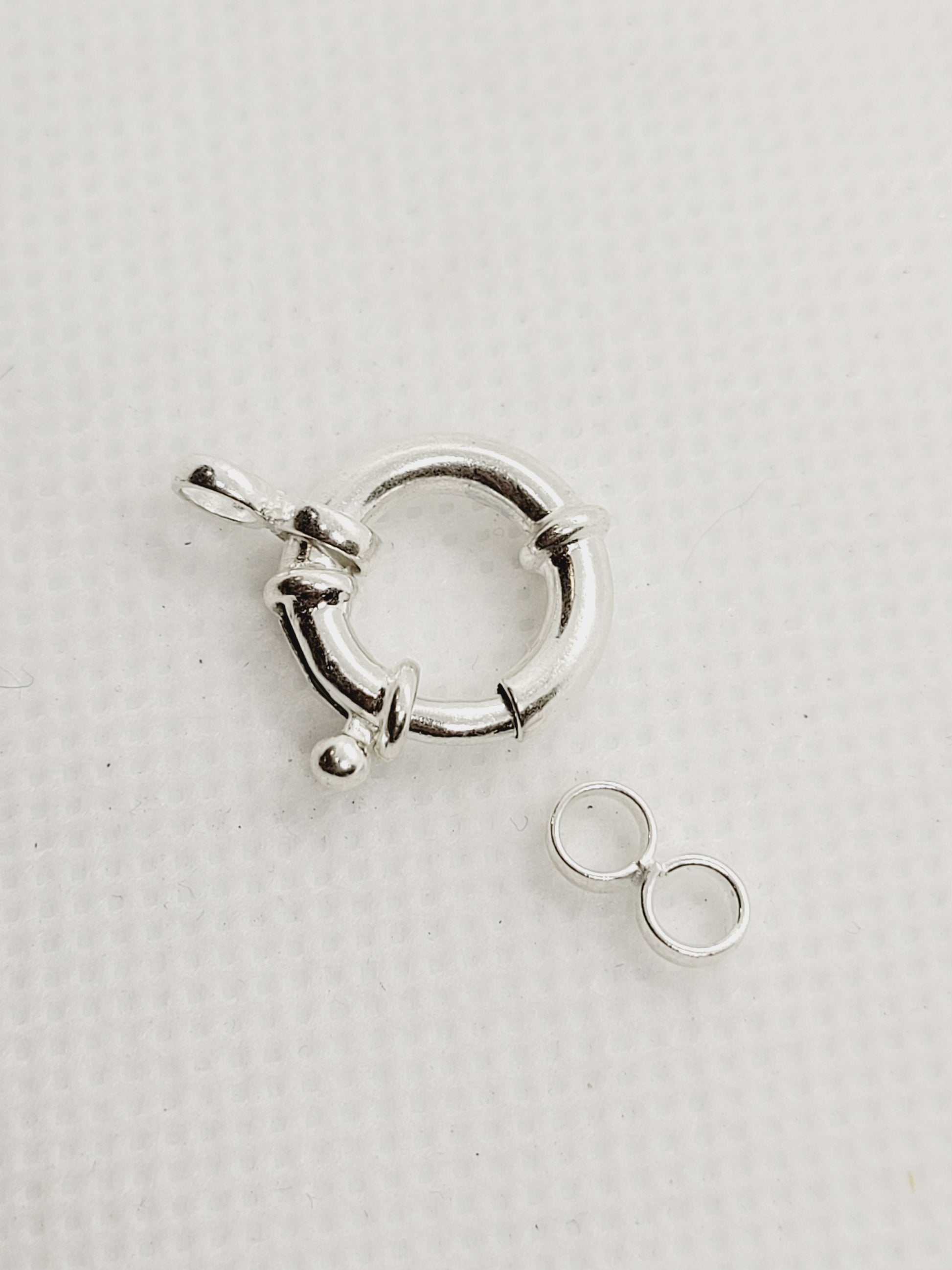 14mm Round Clasp | 925 Sterling Silver image 0