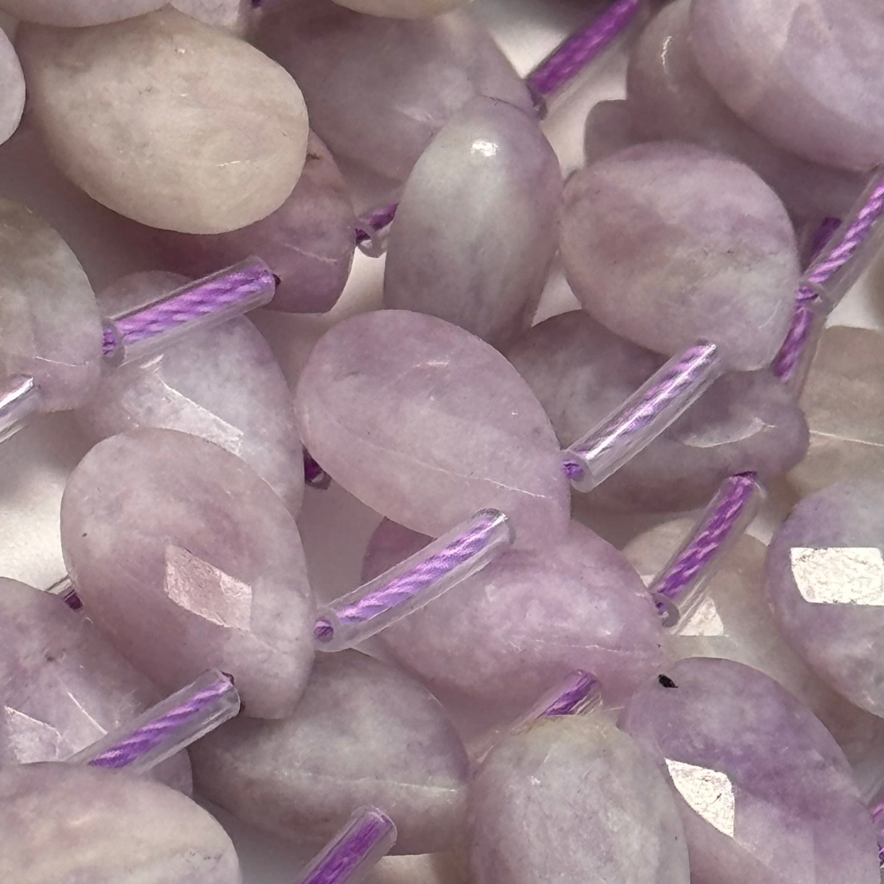 Lavender Amethyst Pear Shape Beads image 2