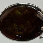 Triple Gemstone Pendant: Watermelon Tourmaline, Mexican Fire Agate & Pink Spinel image 9