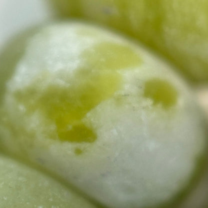 Green Serpentine Frosted Rondelle Beads image 2