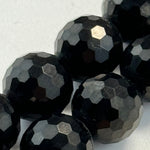 Jet Faceted Round Beads image 3