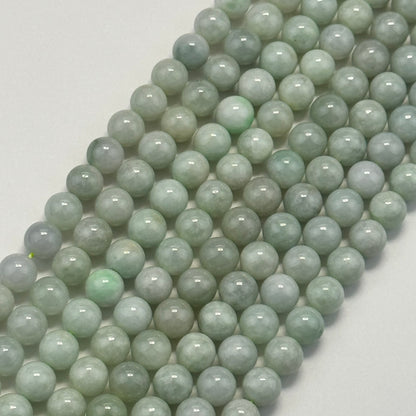 Burmese Green Jade AAA Polished Round Beads image 0