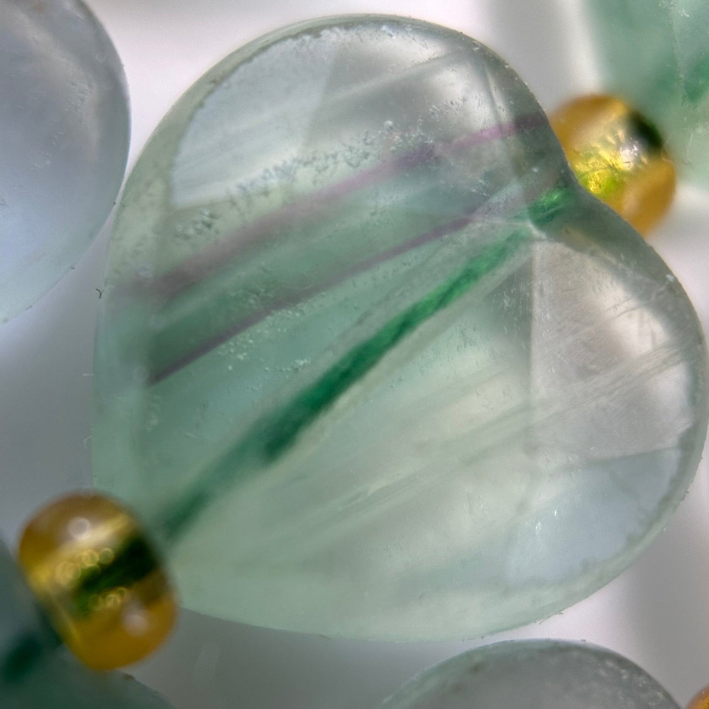 Green Fluorite Faceted Heart 12ÃƒÆ’Ã†â€™Ãƒâ€ Ã¢â‚¬â„¢ÃƒÆ’Ã‚Â¢ÃƒÂ¢Ã¢â‚¬Å¡Ã‚Â¬ÃƒÂ¢Ã¢â€šÂ¬Ã‚Â12 mm Beads image 5