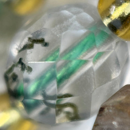 Lodalite (Chlorite) Faceted Barrel 8 Beads image 5