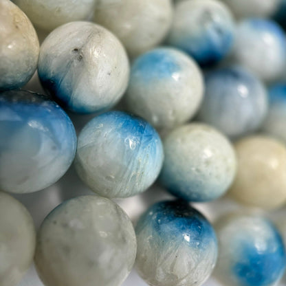 Blue Ice Glacier AA Polished Round Beads image 5
