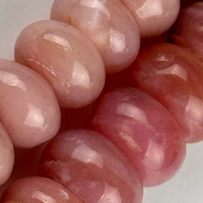 Pink Opal AA Rondelle Polished Beads image 4