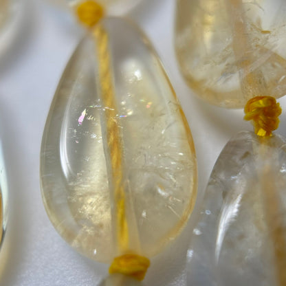 Citrine Pear Shape Beads image 5