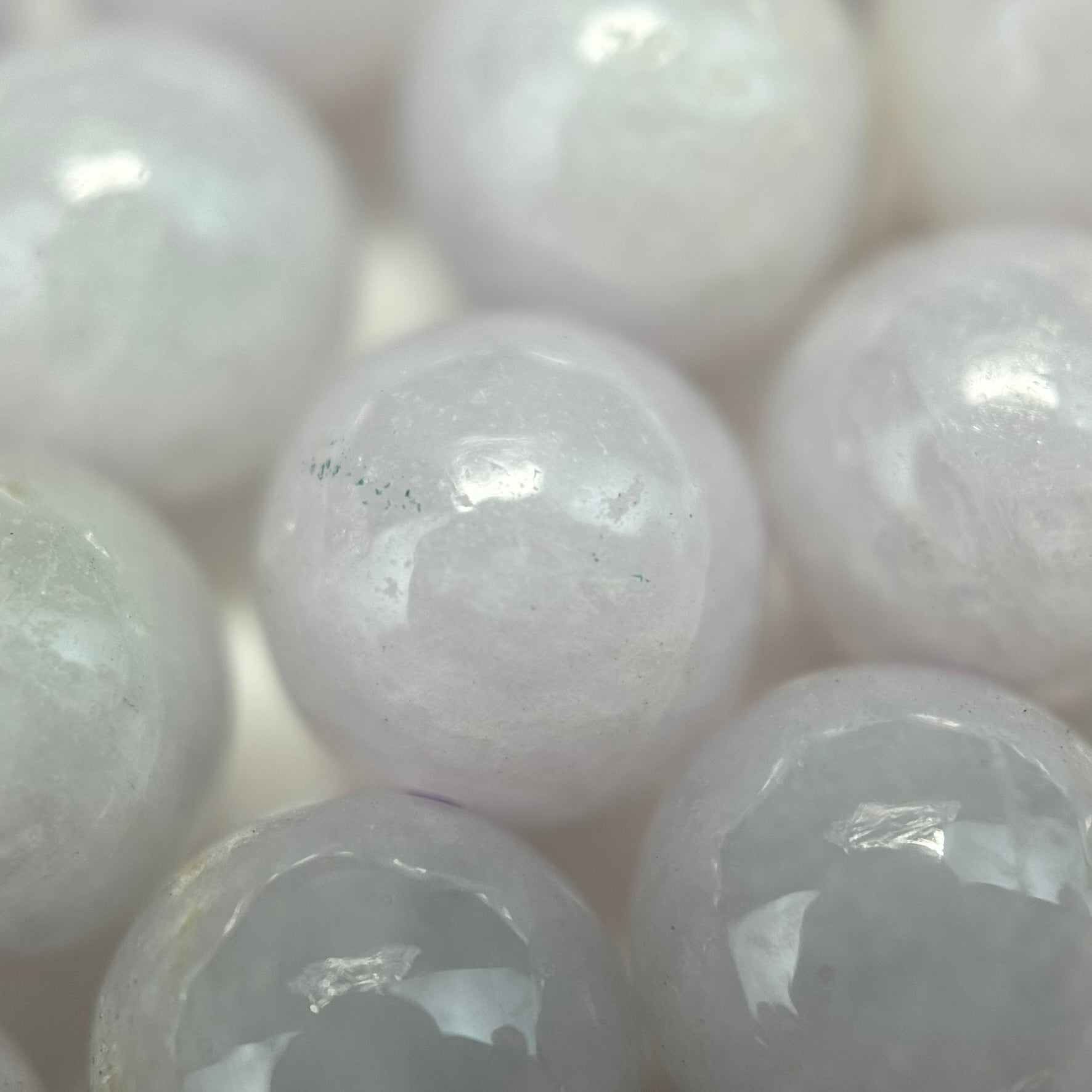 Burmese Purple Jade AAA Polished Round Beads image 5