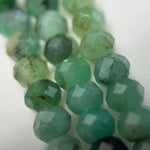 Emerald Faceted Rondelle Beads image 5