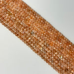 Sunstone Moonstone Faceted Round Beads image 7