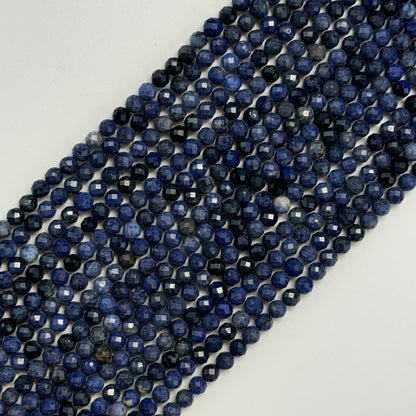Sodalite Faceted Round Beads image 0
