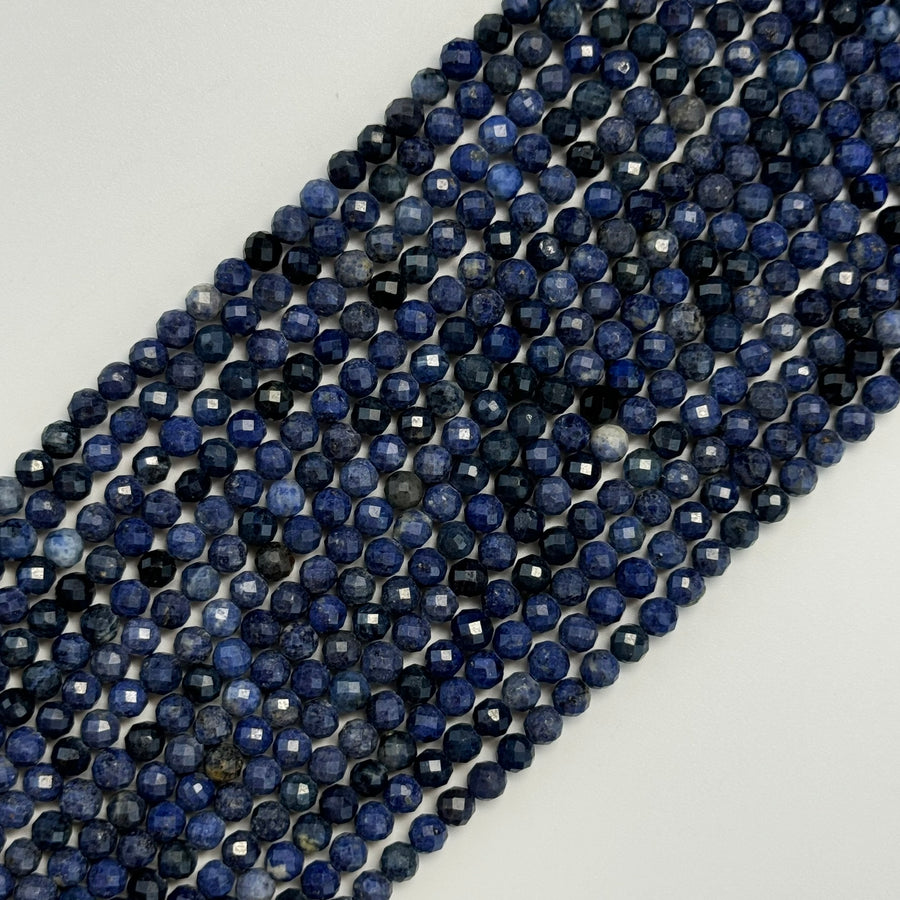 Sodalite Faceted Round Beads image 0
