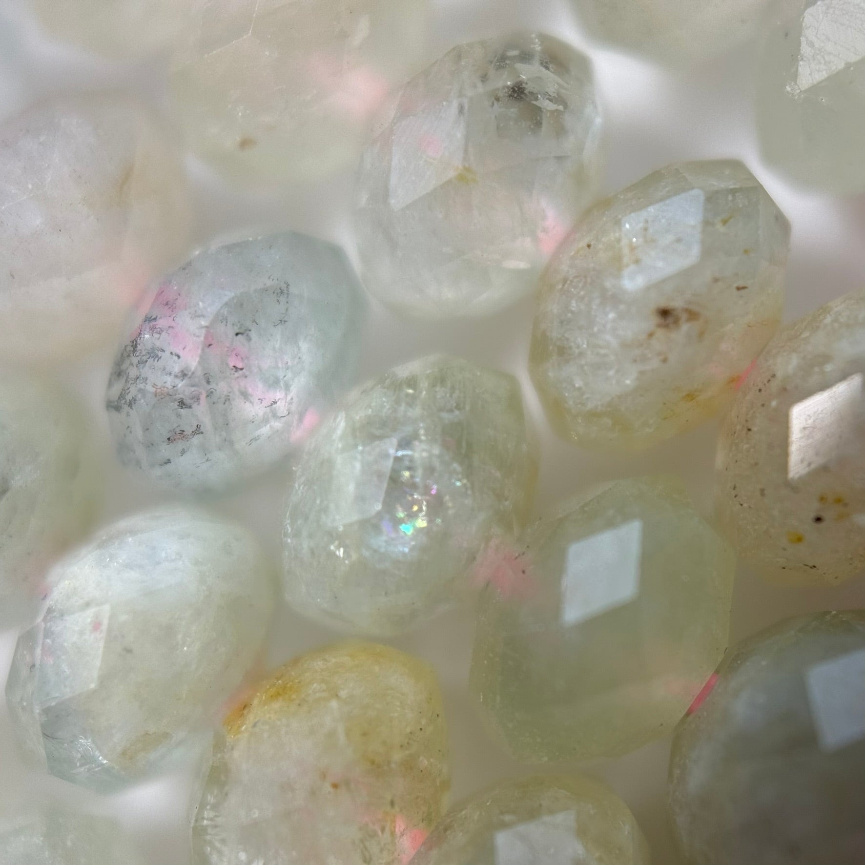 Faceted Aquamarine Rondelle Gemstone Beads image 10