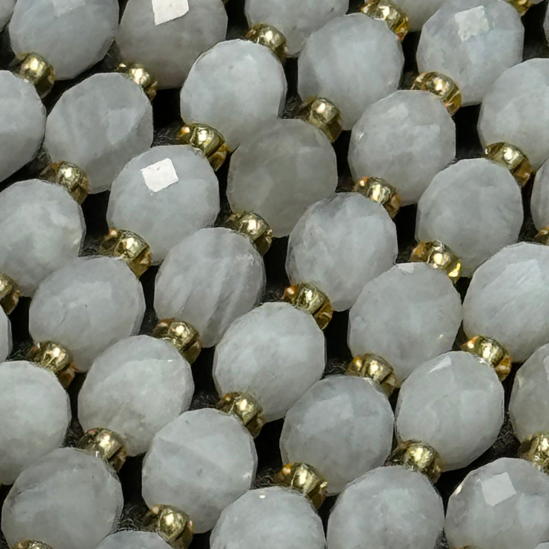 Rainbow Moonstone Faceted Barrel 8 Beads image 4