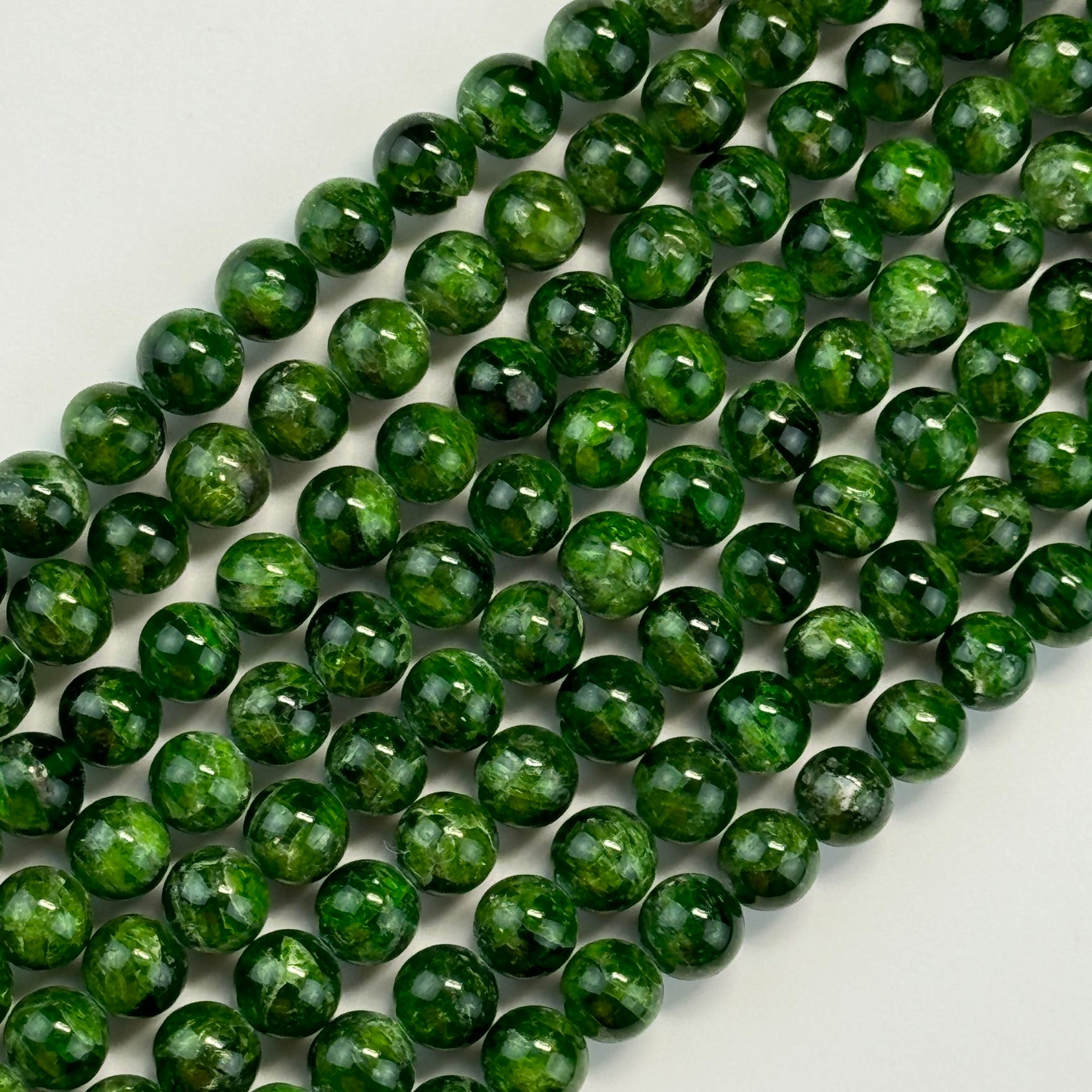 Diopside AAA Polished  Round Beads image 2