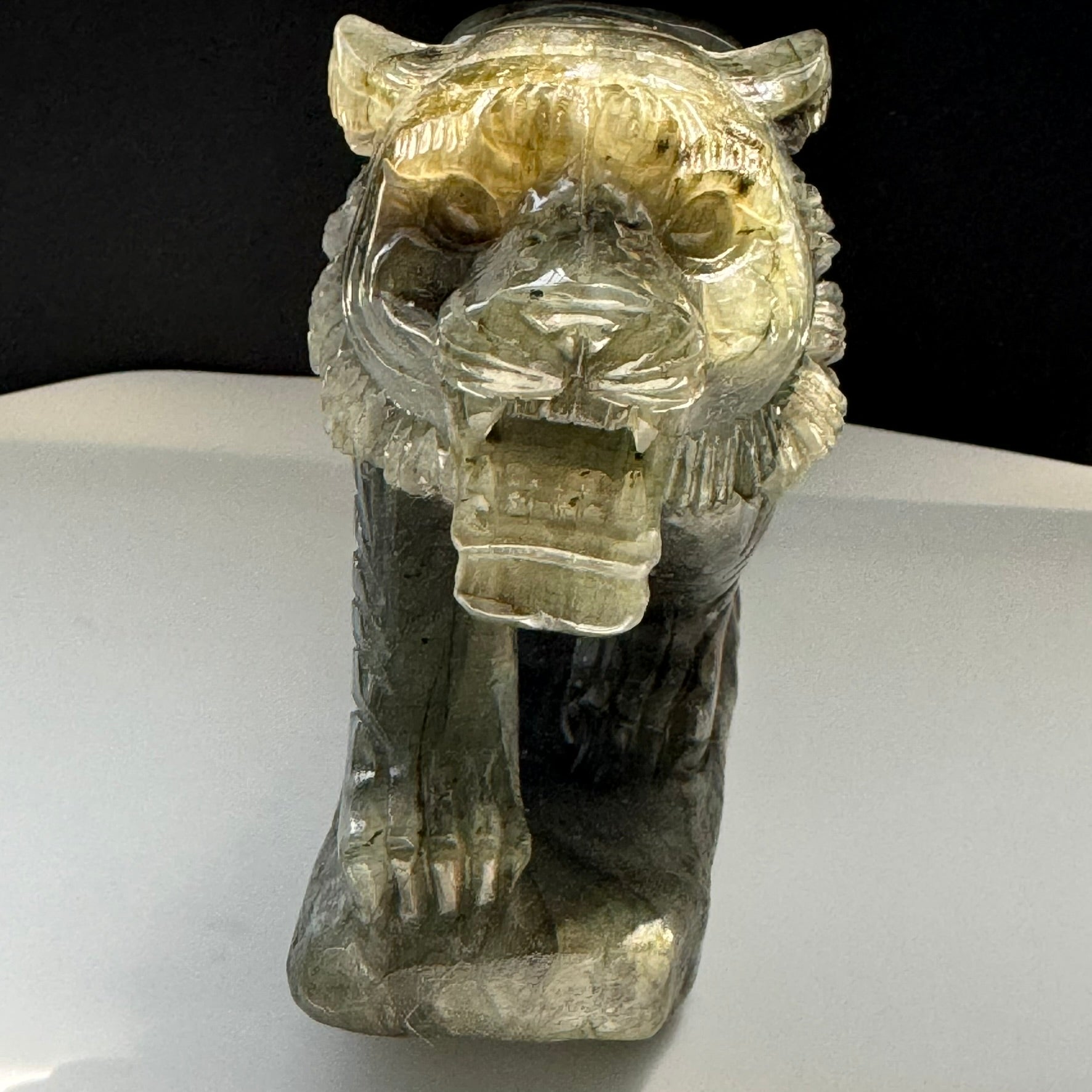 Labradorite Tiger Carving (7 x 4 inches) image 2