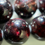 Pyrope Garnet with Star Polished  Round Beads image 4