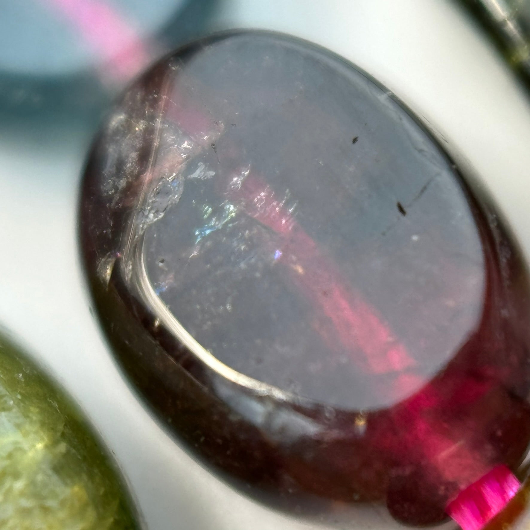 Tourmaline Faceted Oval Beads image 6
