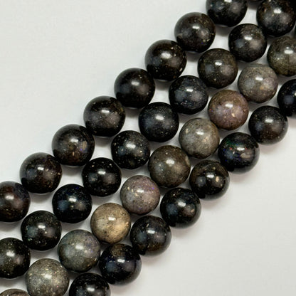 Black Opal Polished Round Beads image 4