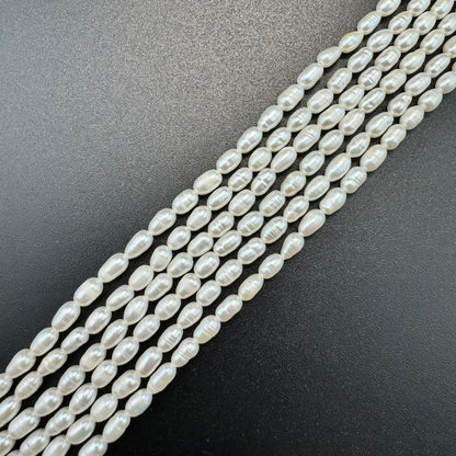 White Pearl  7.5mmx4.5mm - Perfect for Jewellery Crafting image 0