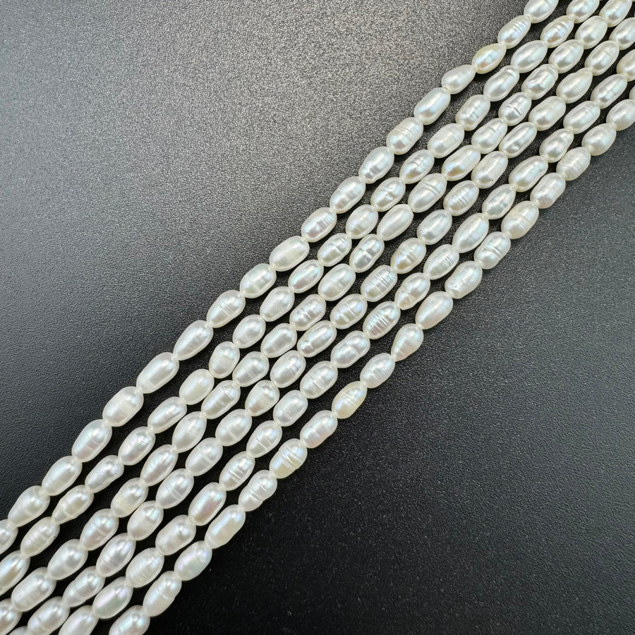 White Pearl  7.5mmx4.5mm - Perfect for Jewellery Crafting image 0