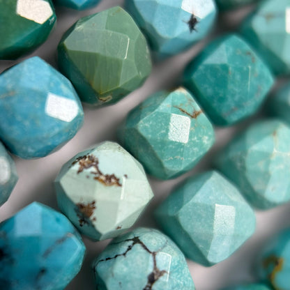Turquoise Square Beads image 1