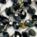 Blue Tiger's Eye Faceted Pear Shape Beads image 5