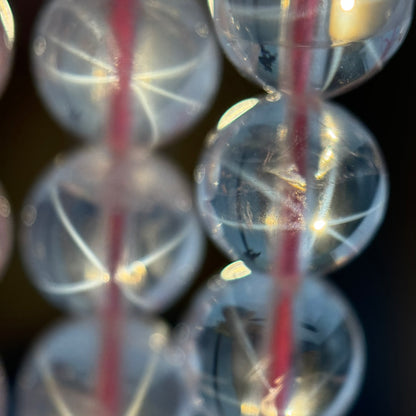 Star Rose Quartz Polished Round Beads image 1