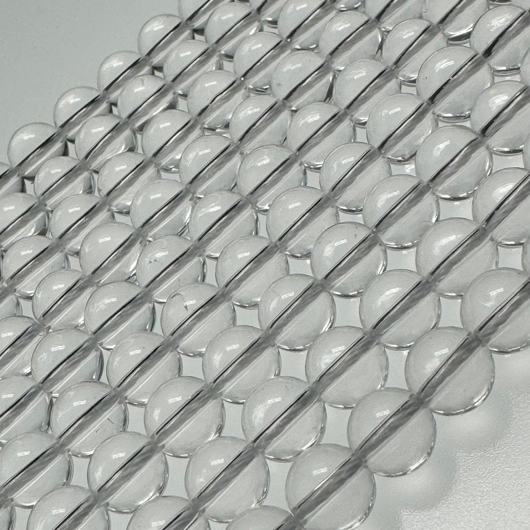 Clear Quartz Polished  Round Beads image 2