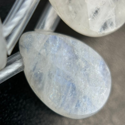 Rainbow Moonstone Faceted Pear Shape Beads image 5