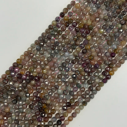 Ruby Sapphire Faceted Round Beads image 0