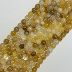 Golden Healer Quartz Polished Round Beads image 3