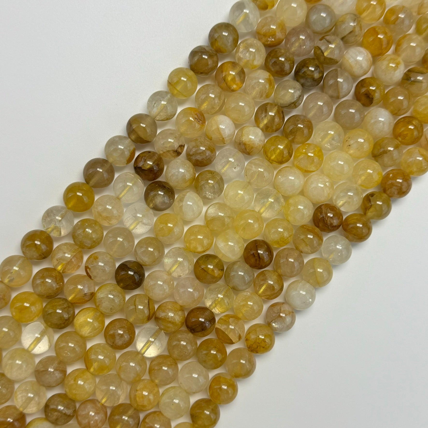 Golden Healer Quartz Polished Round Beads image 3