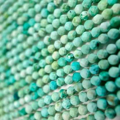 Peruvian Turquoise Faceted Round Beads image 2