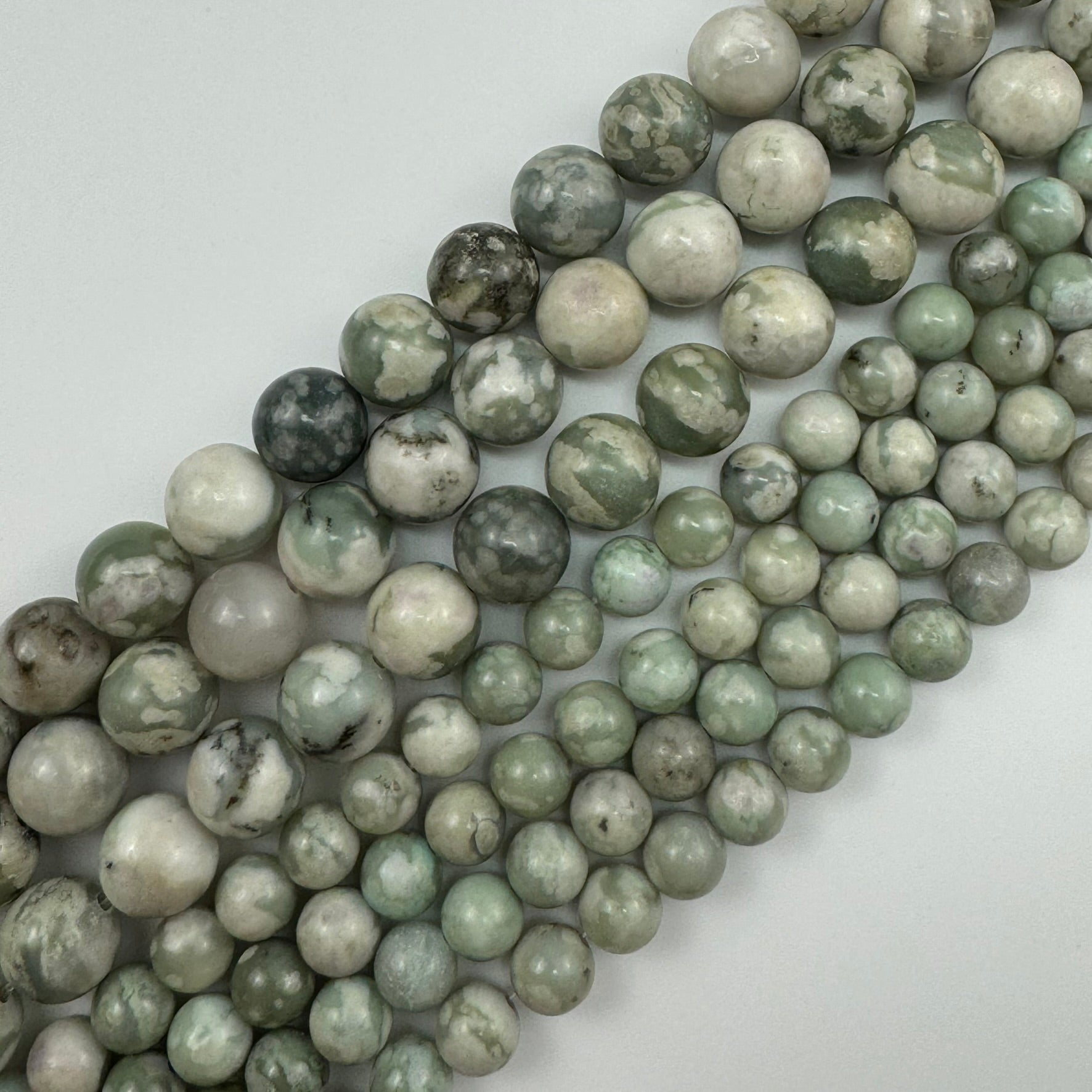 Peace Jade Polished Round Beads image 2