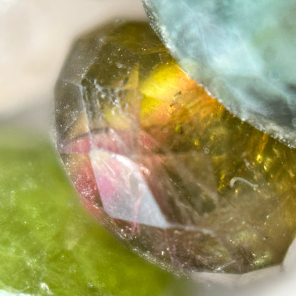 Faceted Multicolor Tourmaline Rondelle Beads (6.5x3.5mm) image 4