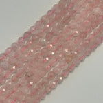 Rose Quartz Faceted Round Beads image 8