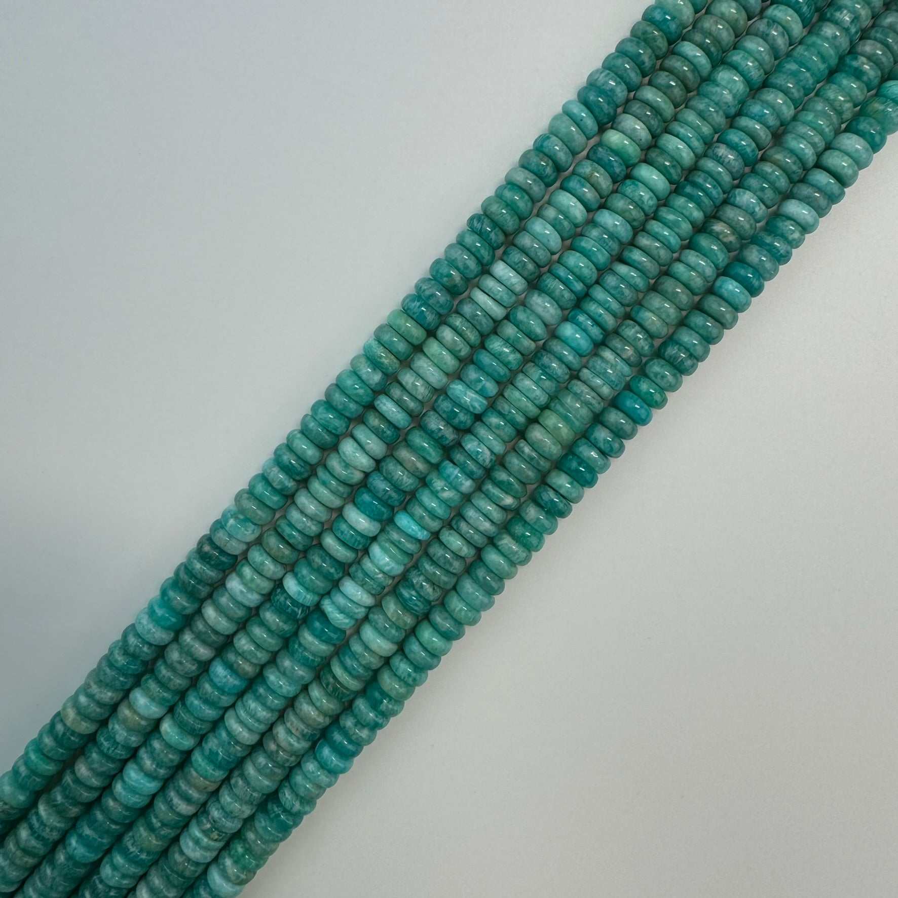 Brazilian Amazonite AAAA Rondelle Gemstone Beads image 5