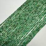 Emerald Faceted Round Beads image 5