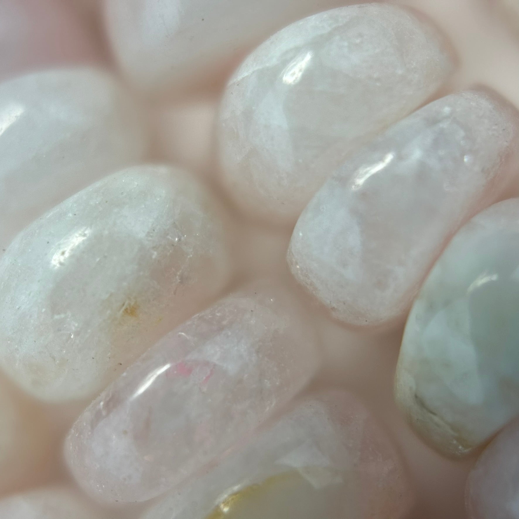 Morganite Rondelle Polished Beads image 1