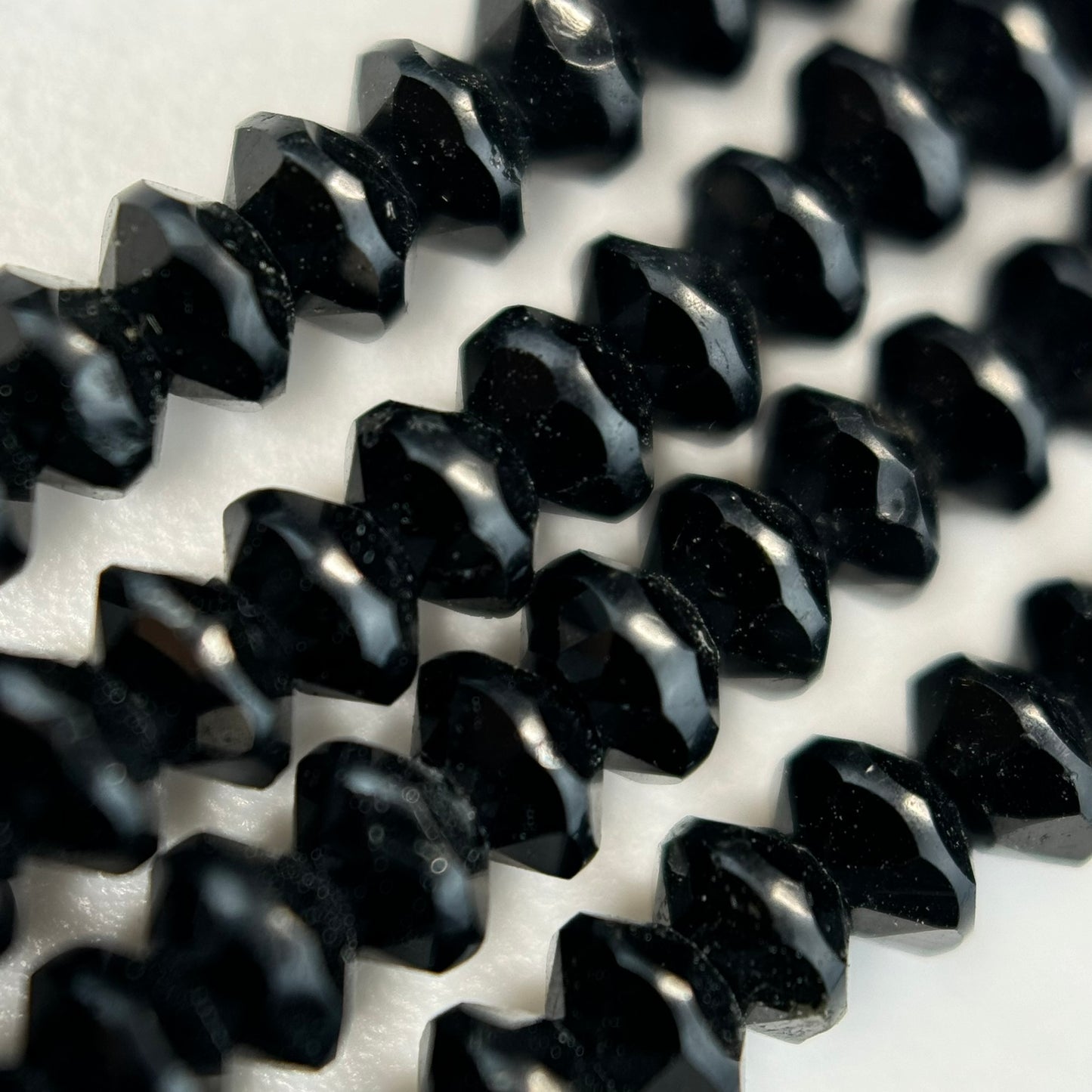 Black Tourmaline Space Ship Beads image 5
