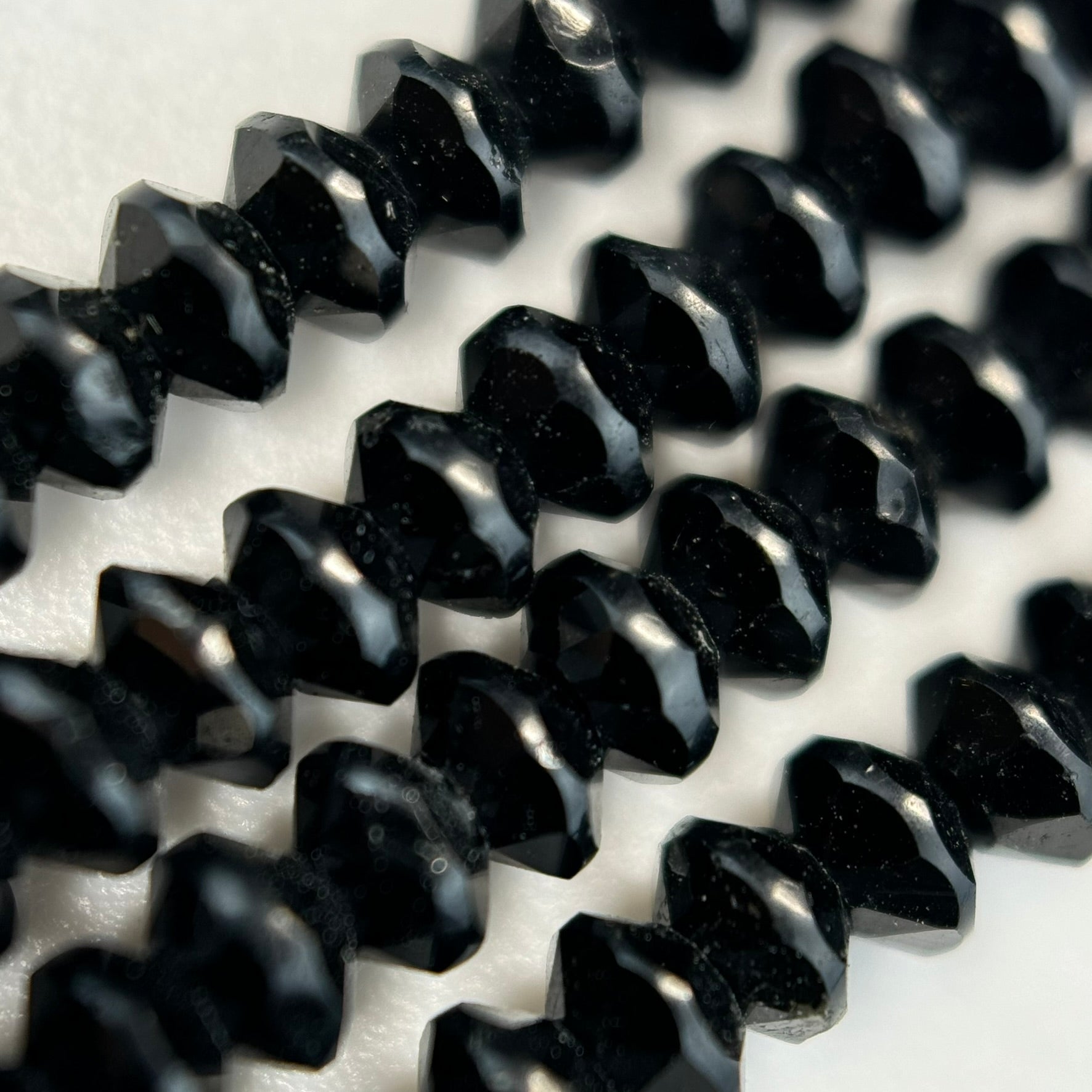 Black Tourmaline Space Ship Beads image 5