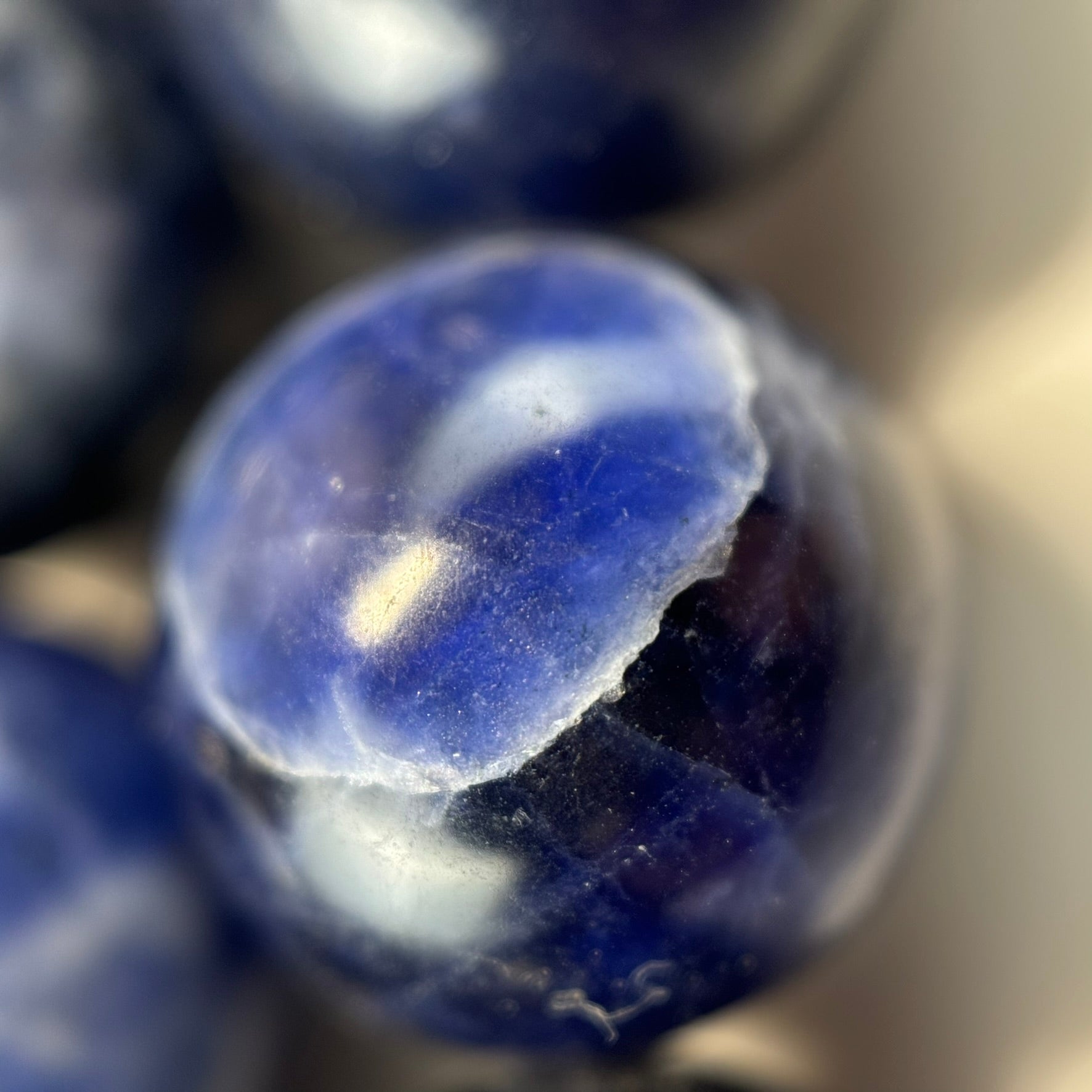 Sodalite Polished Round Beads image 1